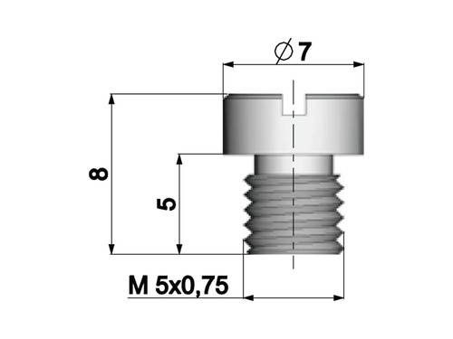 Vergaser hauptdüse polini 5mm - hauptdüse,
